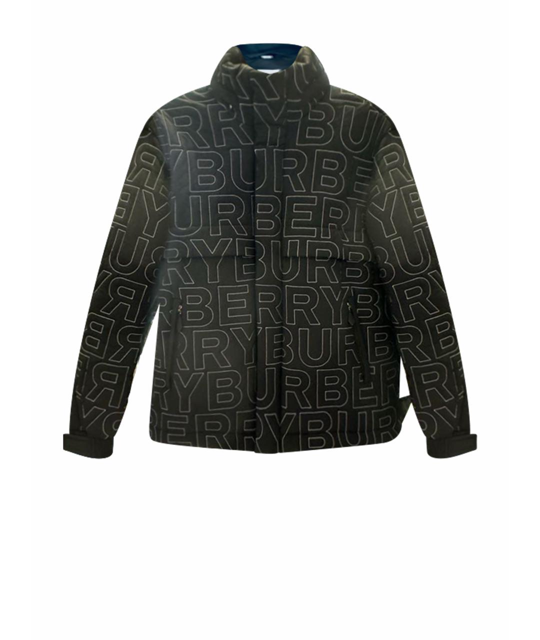 BURBERRY Темно-синяя полиэстеровая куртка, фото 1