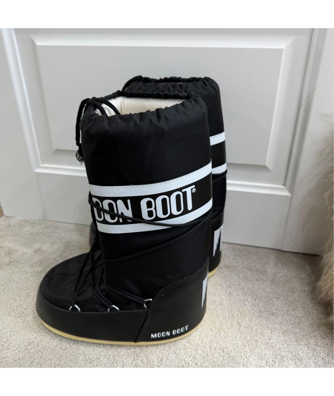 MOON BOOT Черные синтетические ботинки, фото 3