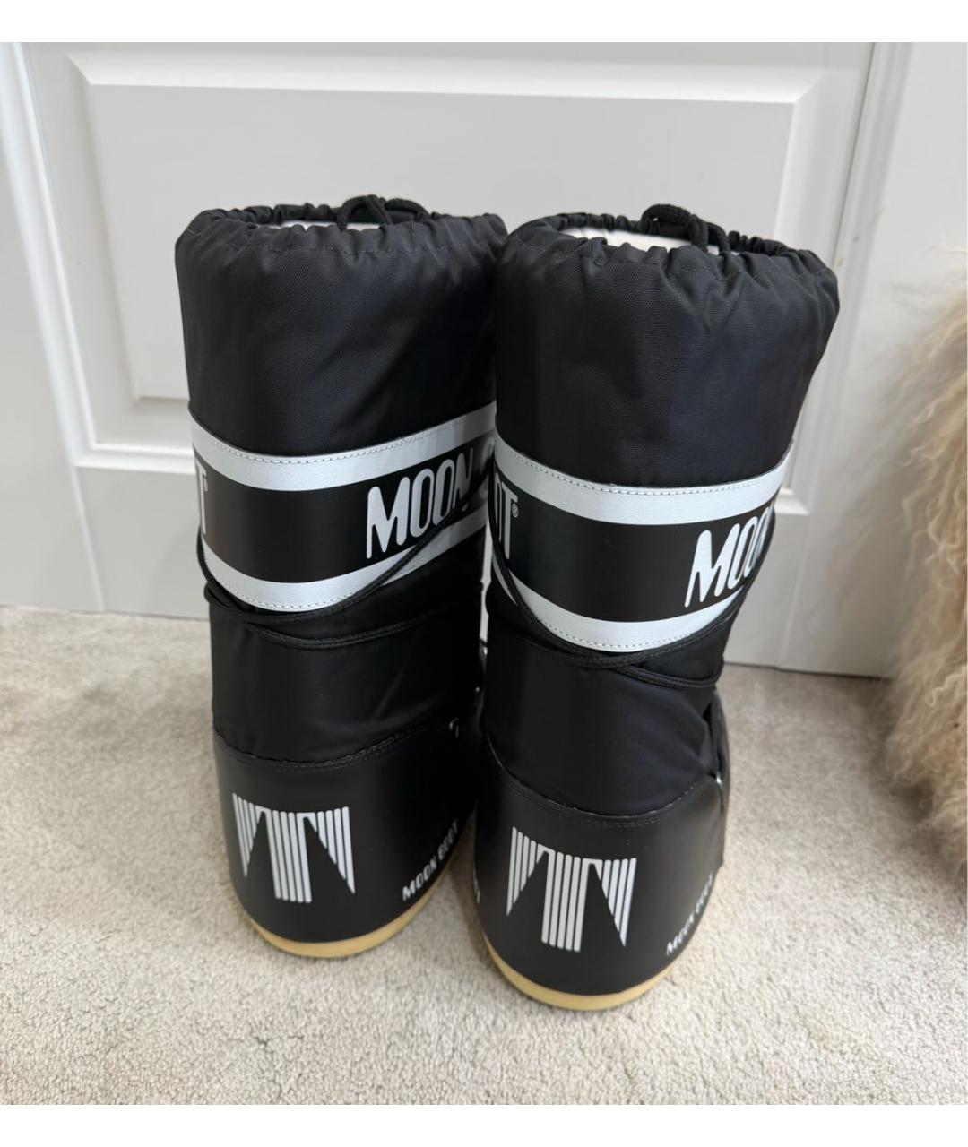 MOON BOOT Черные синтетические ботинки, фото 4