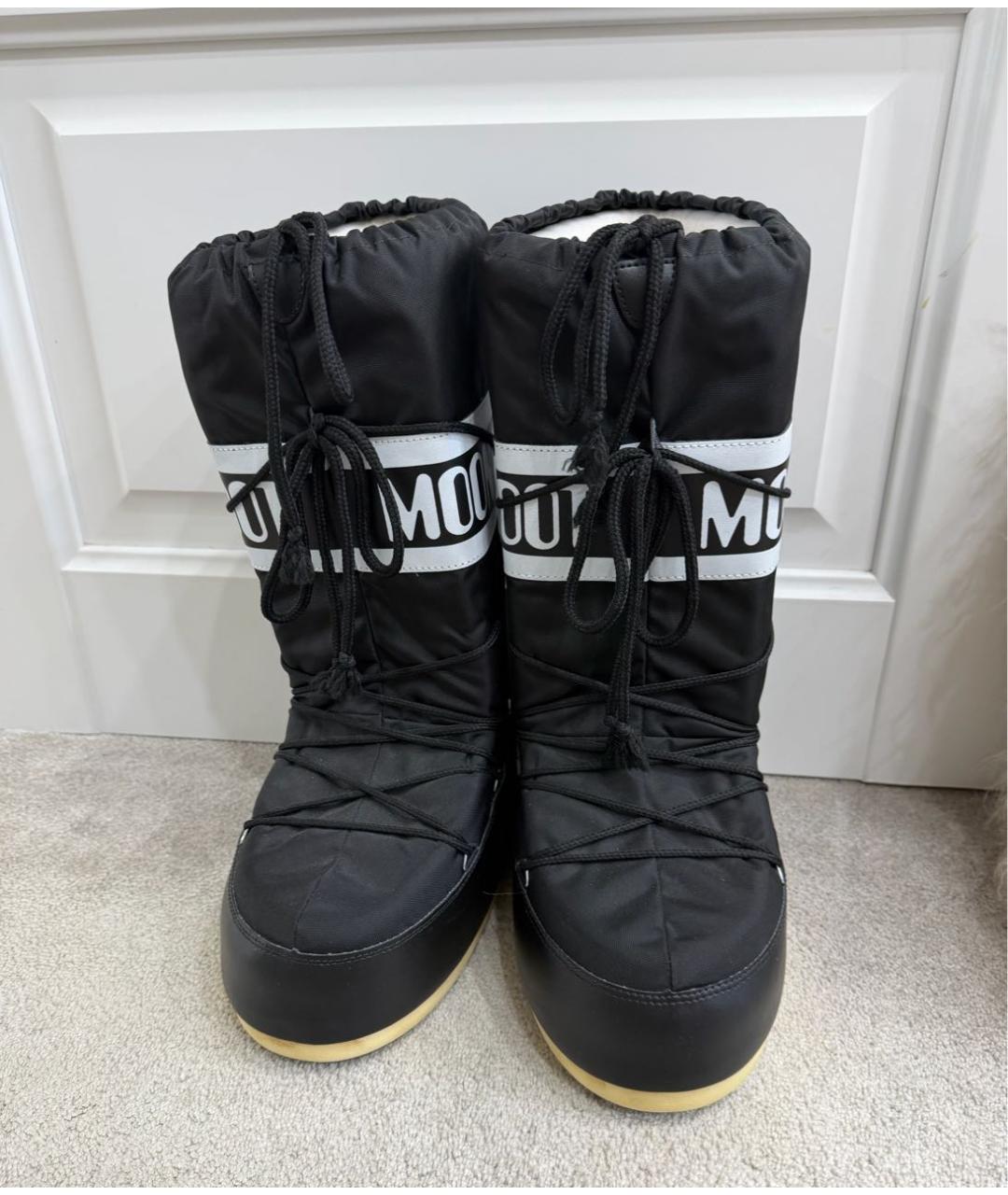 MOON BOOT Черные синтетические ботинки, фото 2