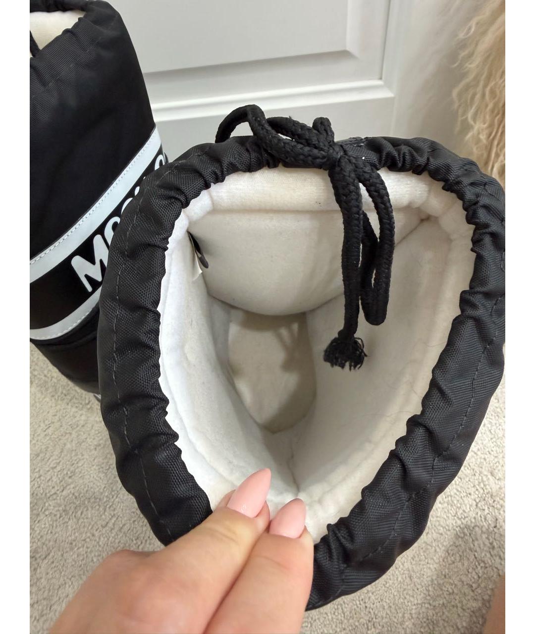 MOON BOOT Черные синтетические ботинки, фото 5