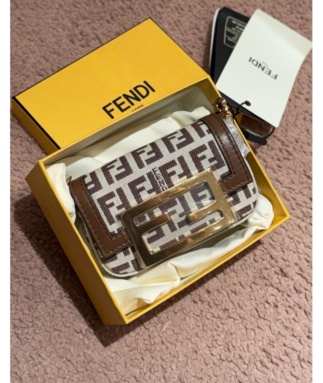 FENDI Коричневая сумка через плечо, фото 4