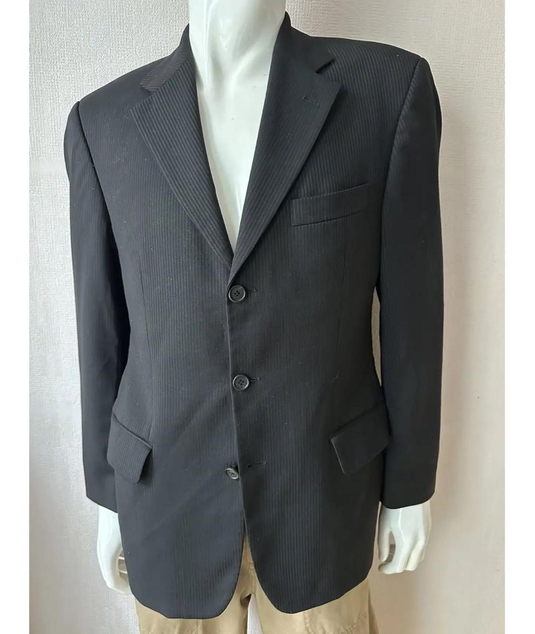 HUGO BOSS Черный шерстяной пиджак, фото 7