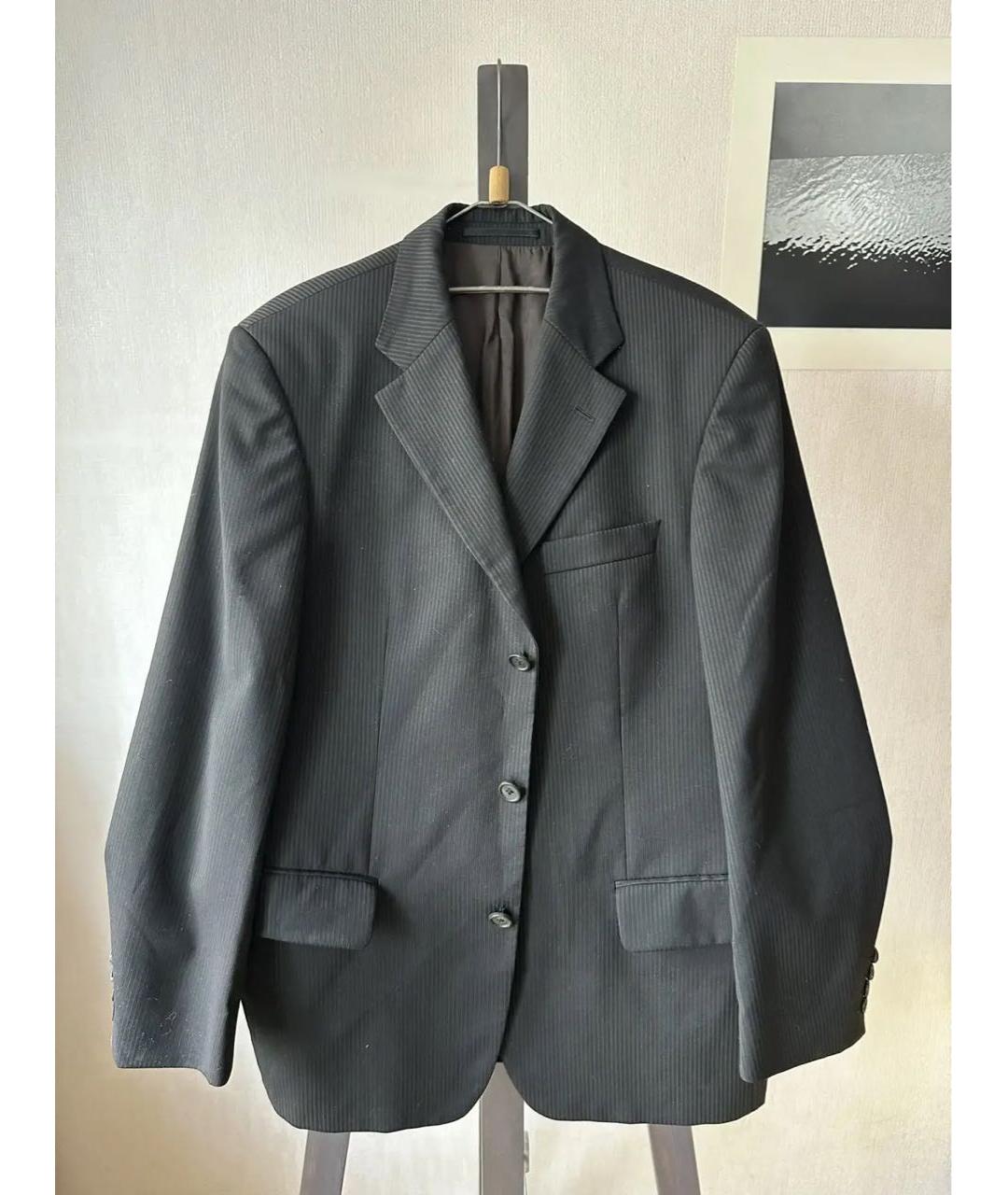 HUGO BOSS Черный шерстяной пиджак, фото 9