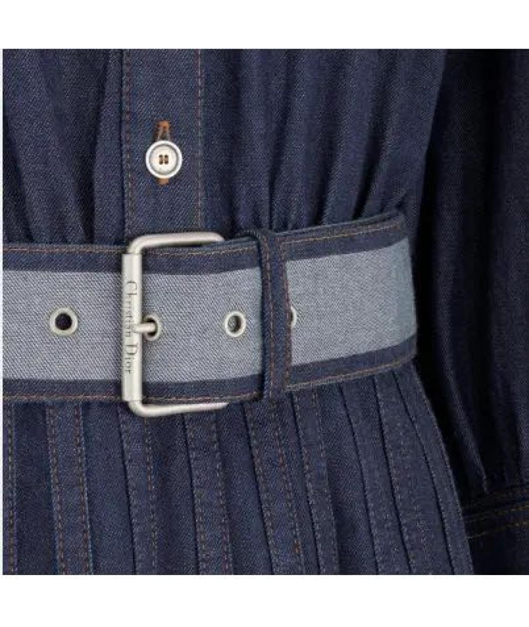 CHRISTIAN DIOR Синее деним платье, фото 3