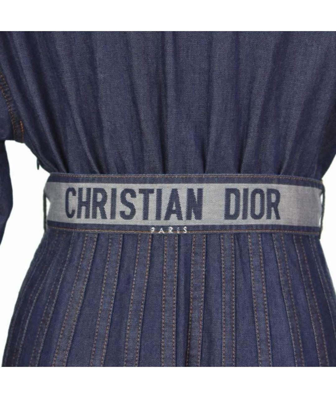 CHRISTIAN DIOR Синее деним платье, фото 2