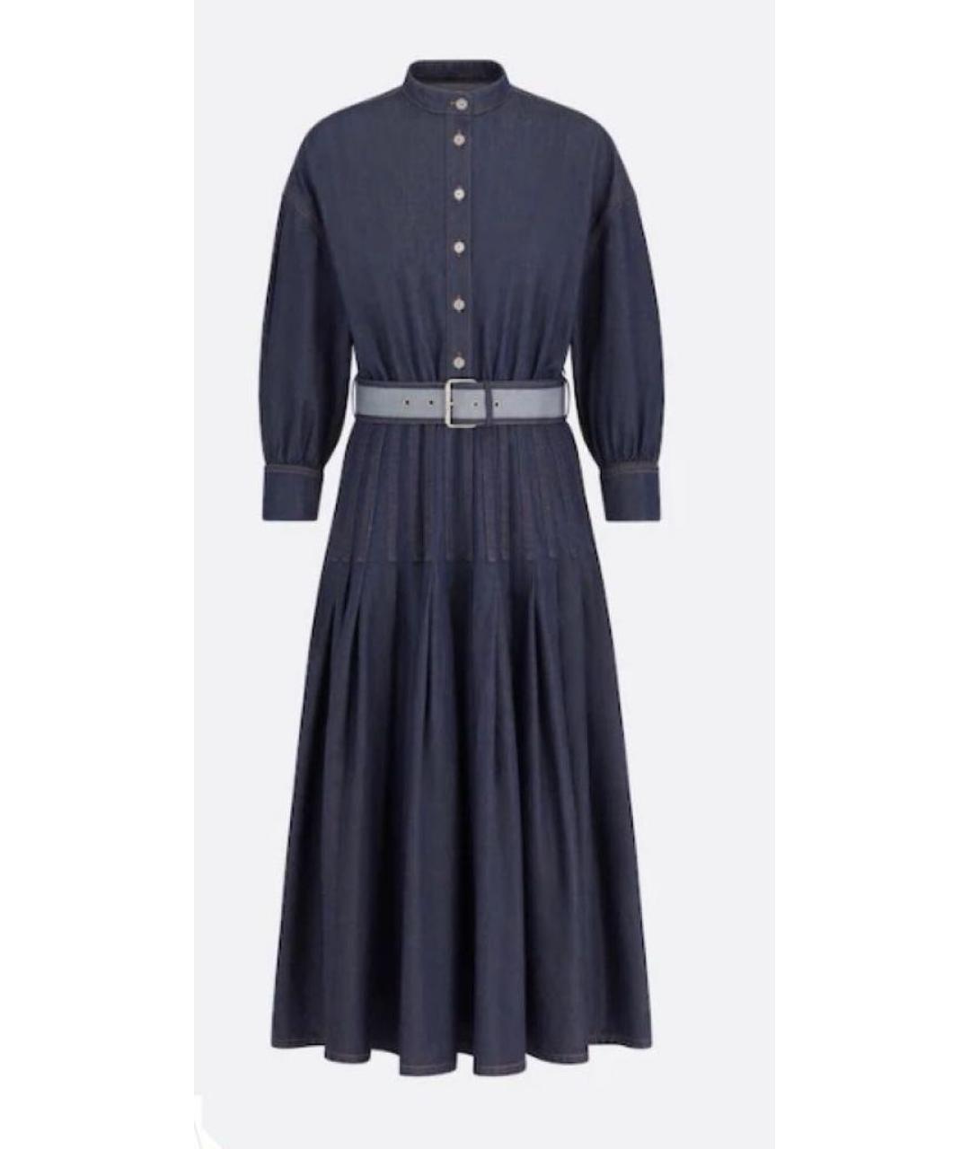 CHRISTIAN DIOR Синее деним платье, фото 5