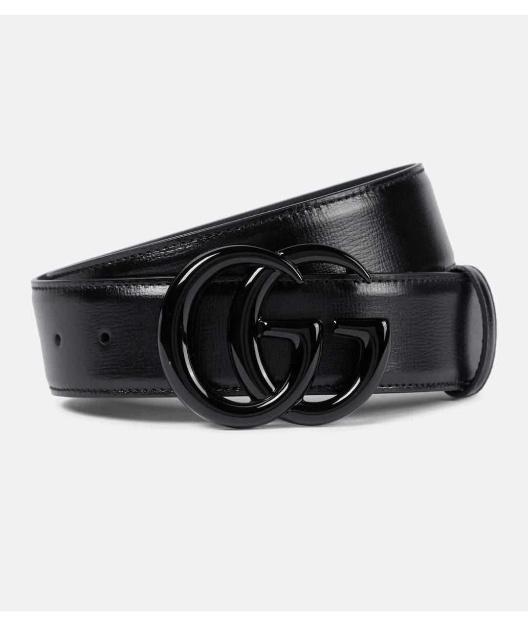 GUCCI Черный кожаный ремень, фото 6