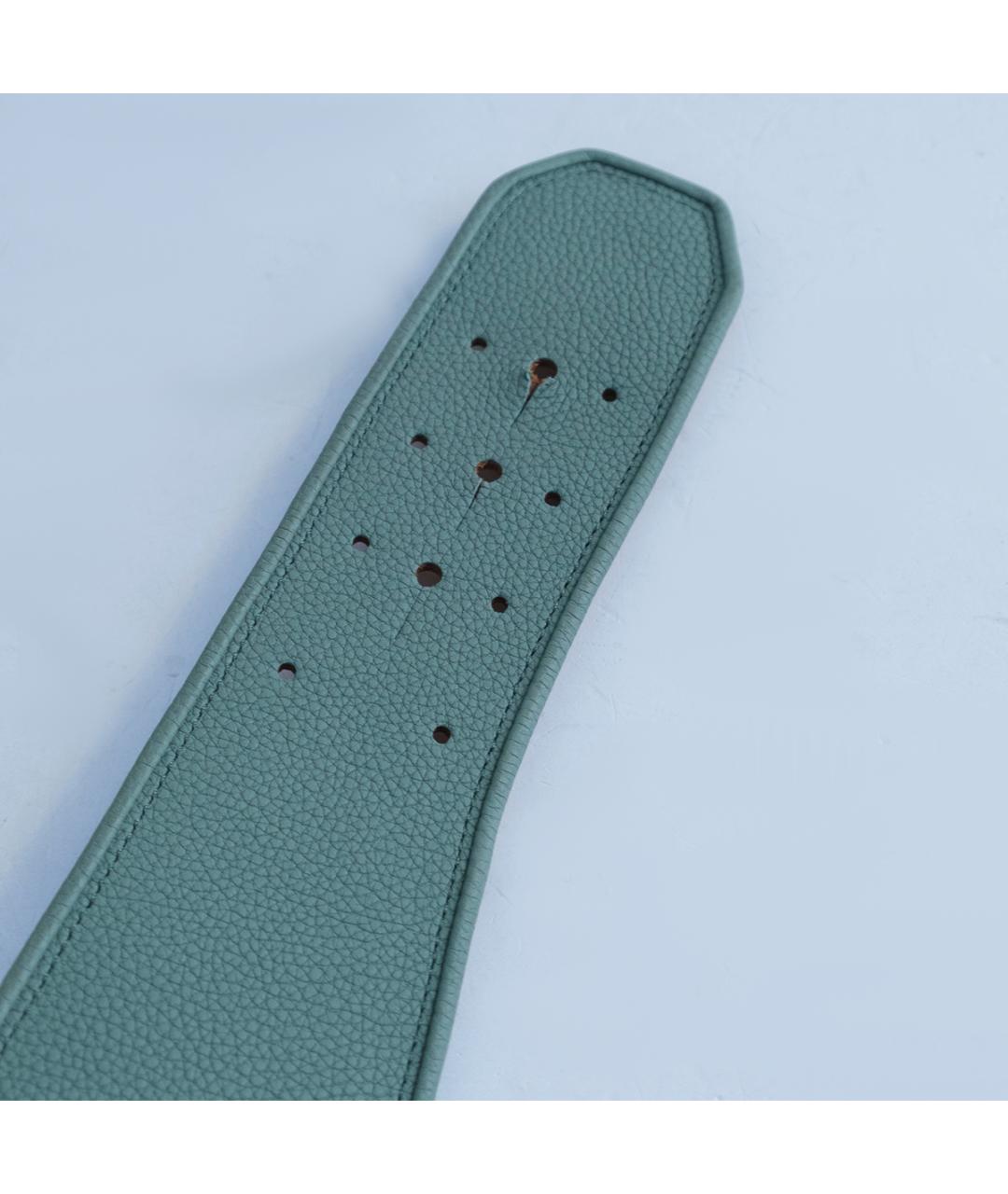AGNONA Зеленый кожаный ремень, фото 5