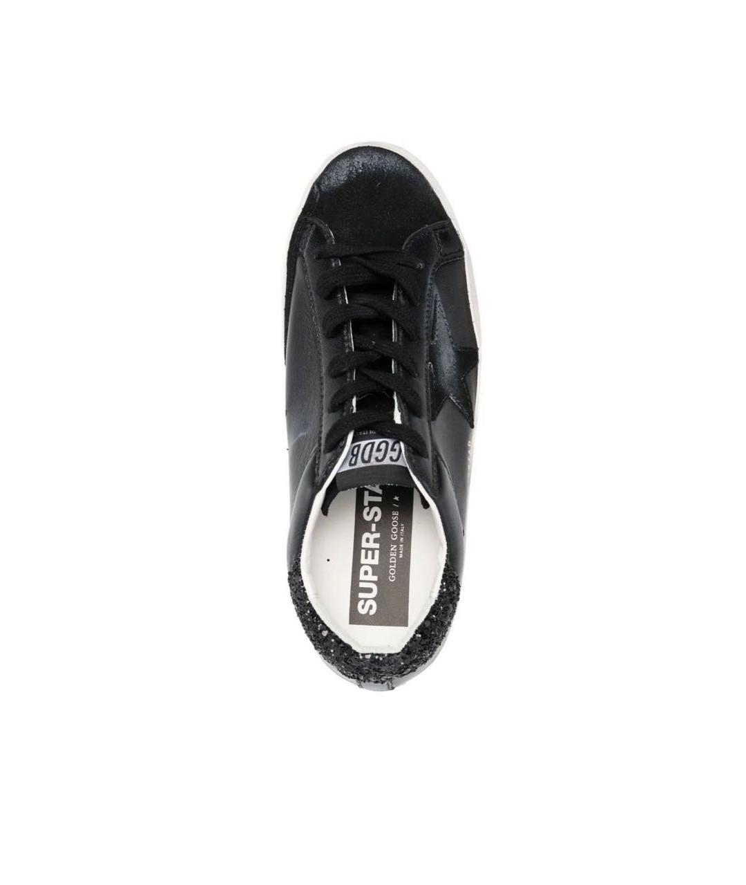 GOLDEN GOOSE DELUXE BRAND Черные кожаные кеды, фото 3