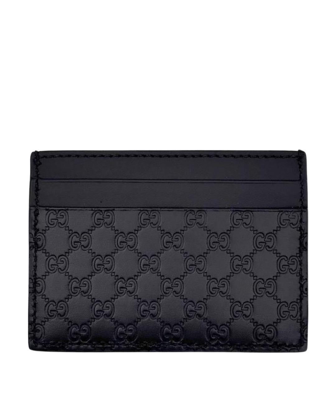 GUCCI Черный кожаный кардхолдер, фото 1