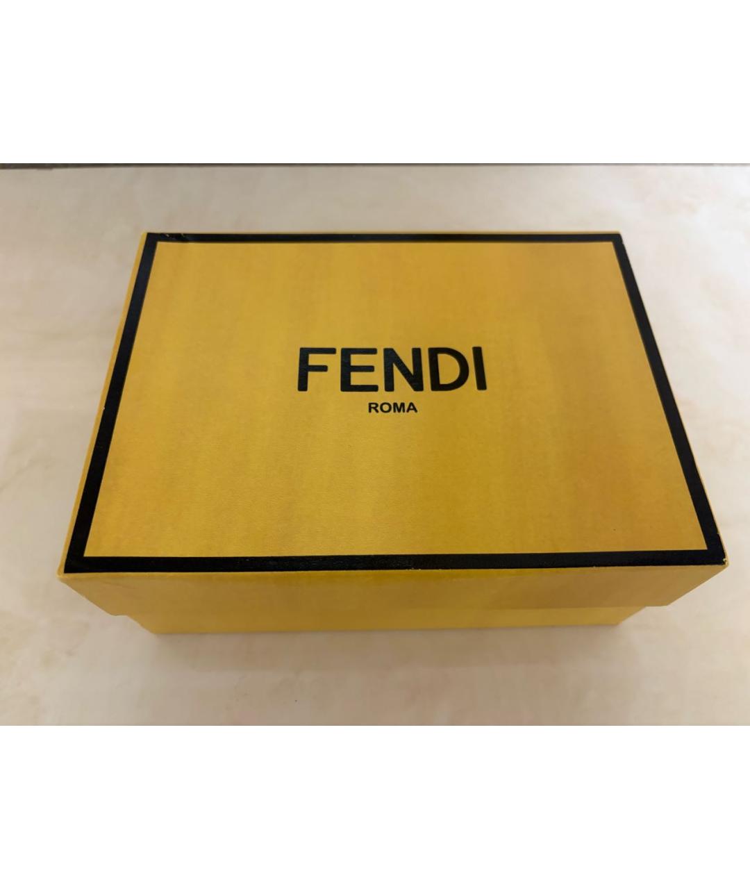 FENDI Черные ботинки из лакированной кожи, фото 7