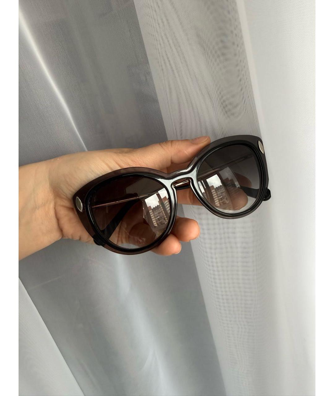 LOUIS VUITTON Антрацитовые пластиковые солнцезащитные очки, фото 5
