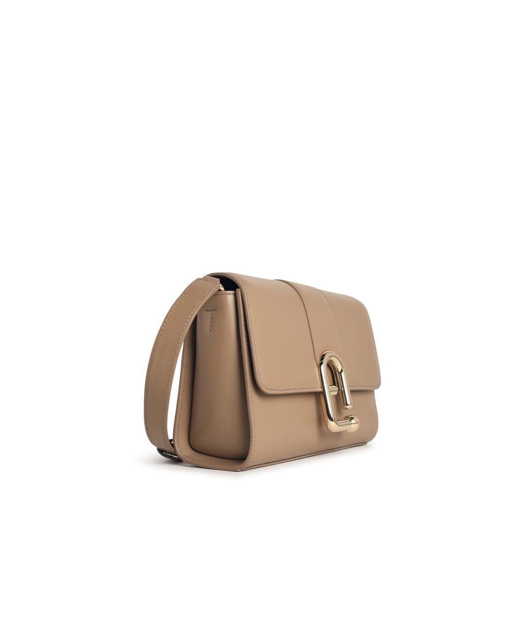 FURLA Бежевая кожаная сумка через плечо, фото 2