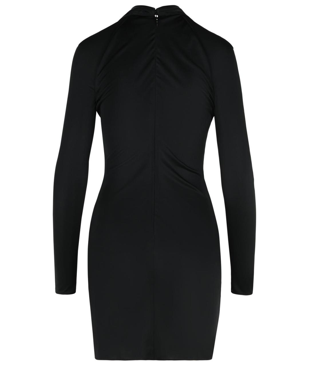 VERSACE Черное вискозное платье, фото 3