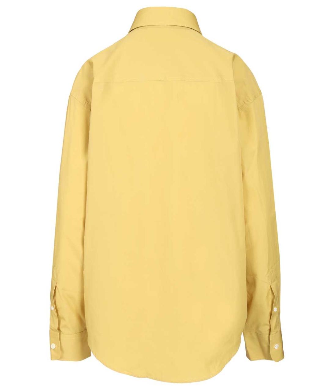 Ami Paris Желтая хлопковая классическая рубашка, фото 2