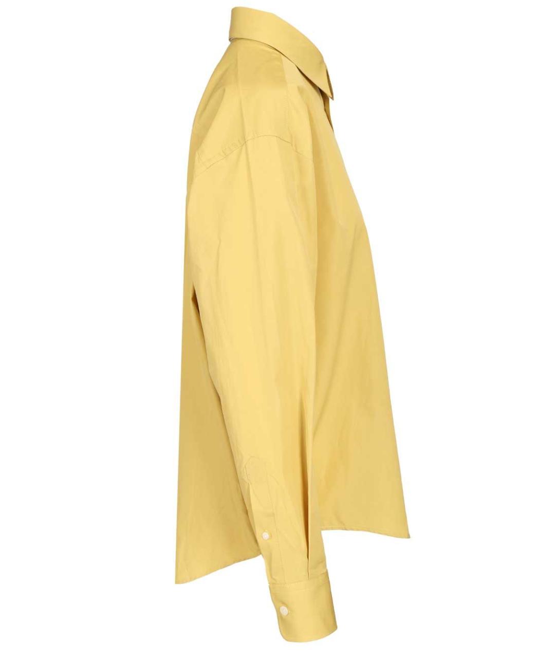 Ami Paris Желтая хлопковая классическая рубашка, фото 3