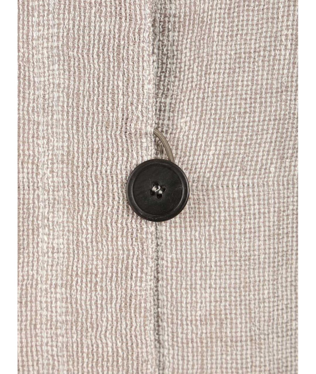 EMPORIO ARMANI Серый льняной жакет/пиджак, фото 5