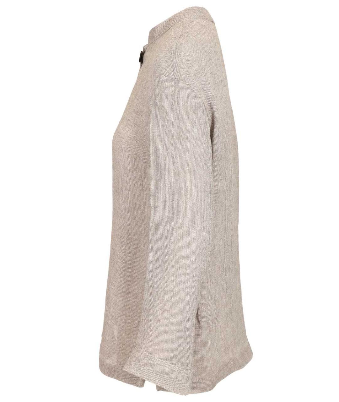 EMPORIO ARMANI Серый льняной жакет/пиджак, фото 3