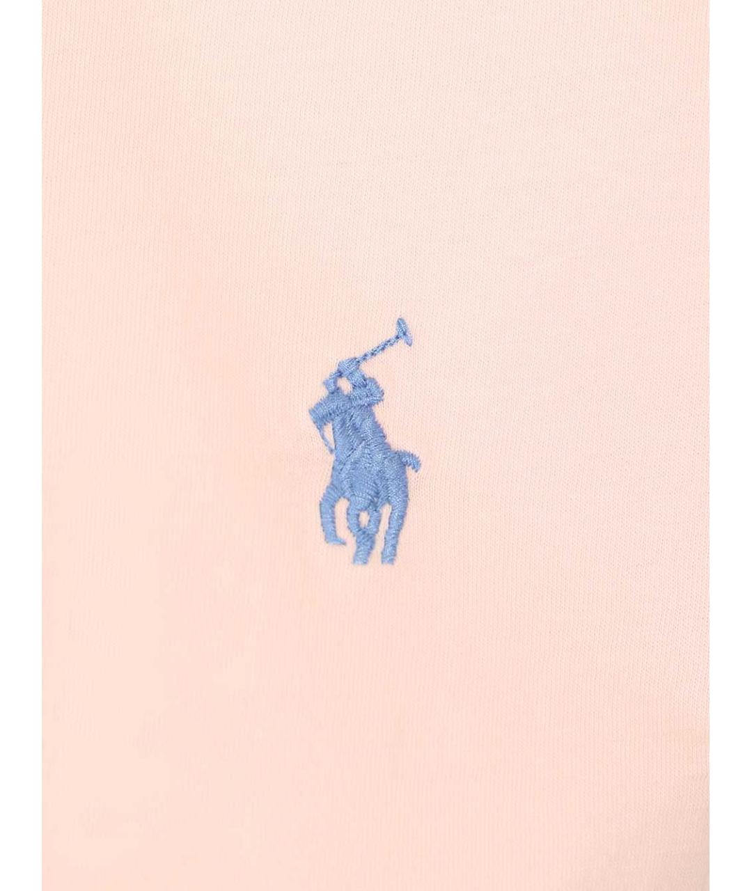 POLO RALPH LAUREN Розовая хлопковая футболка, фото 3