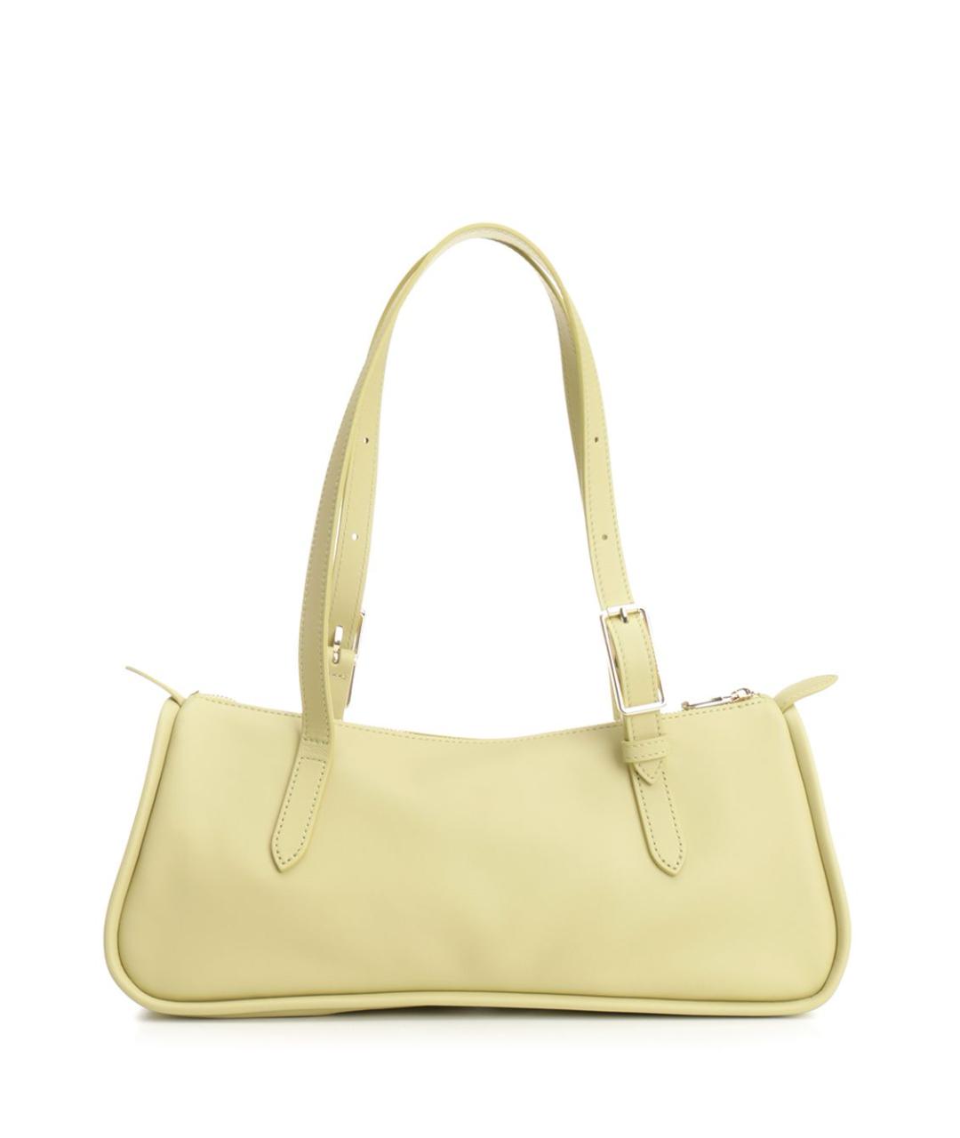 LONGCHAMP Желтая кожаная сумка через плечо, фото 3