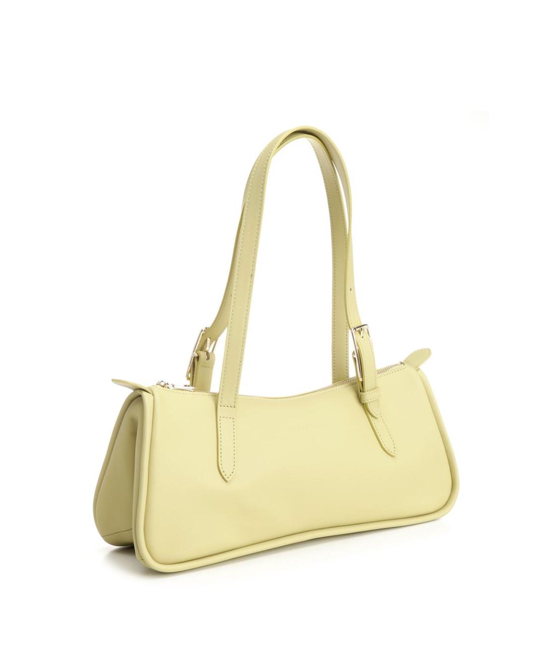 LONGCHAMP Желтая кожаная сумка через плечо, фото 2