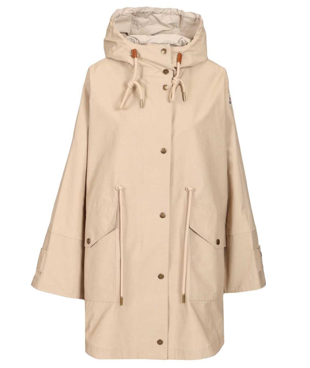 MONCLER Бежевая хлопковая парка, фото 1