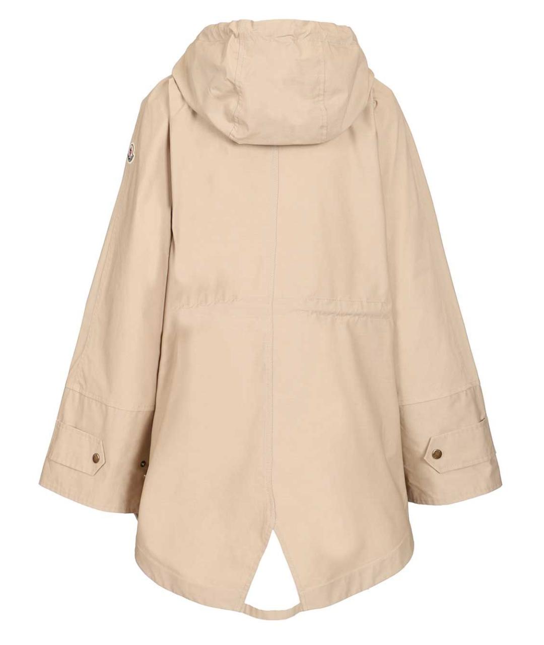 MONCLER Бежевая хлопковая парка, фото 2