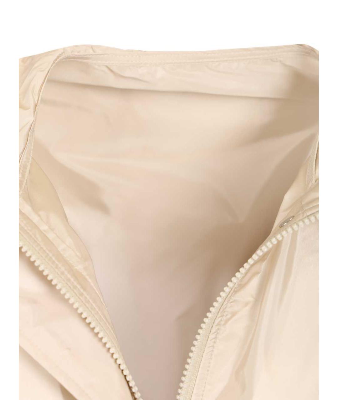 MONCLER Бежевая полиамидовая парка, фото 4