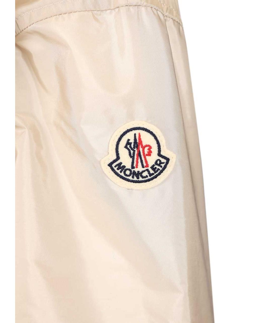 MONCLER Бежевая полиамидовая парка, фото 7