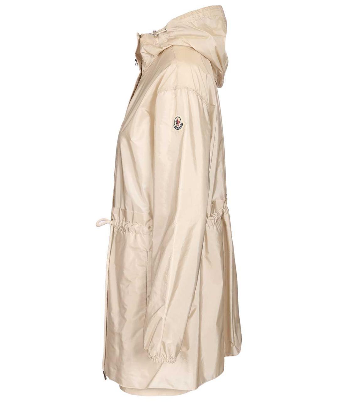 MONCLER Бежевая полиамидовая парка, фото 3