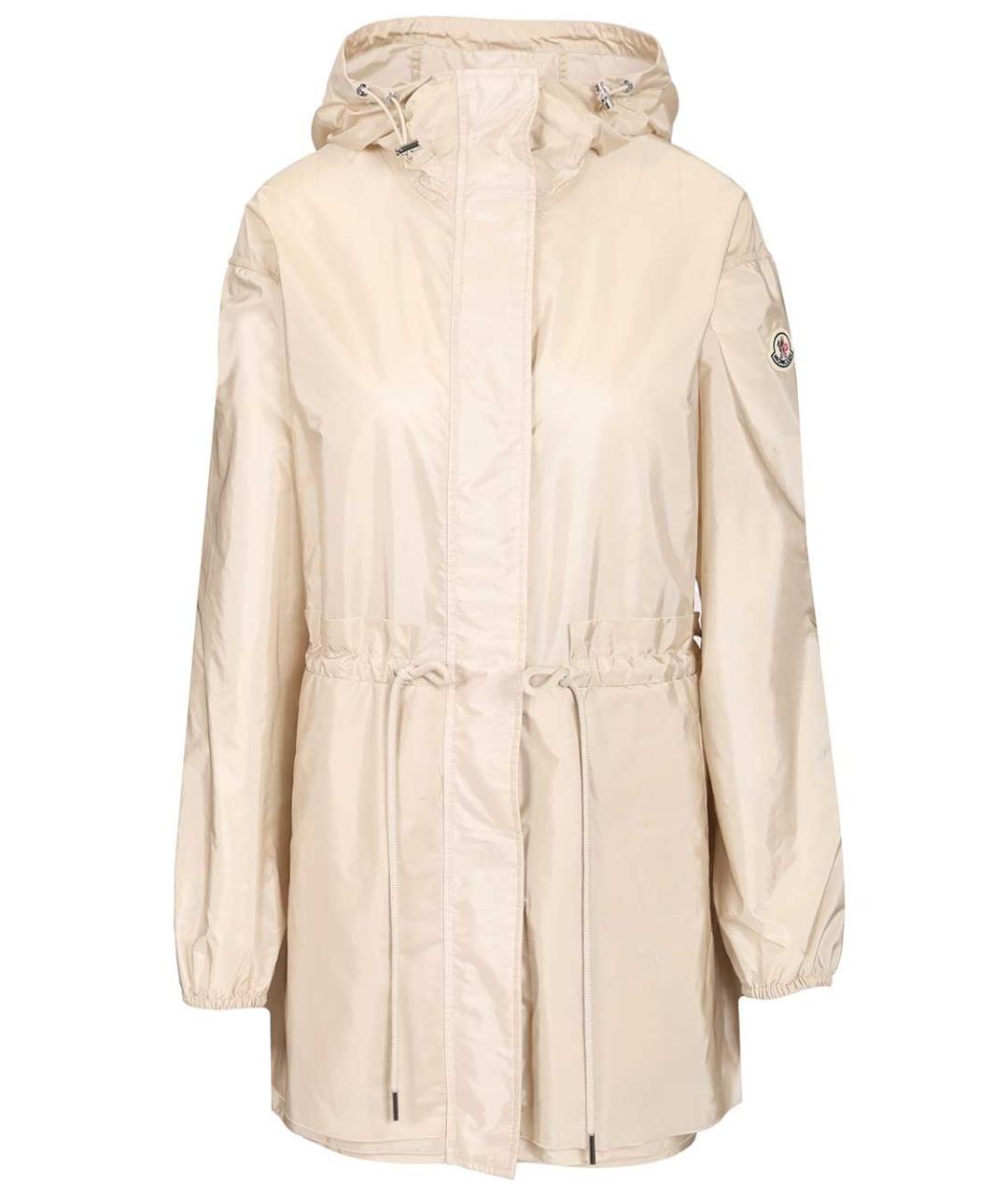 MONCLER Бежевая полиамидовая парка, фото 1
