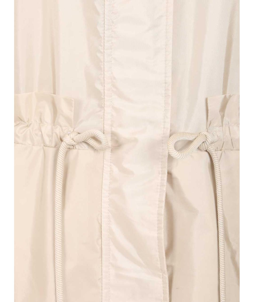 MONCLER Бежевая полиамидовая парка, фото 5