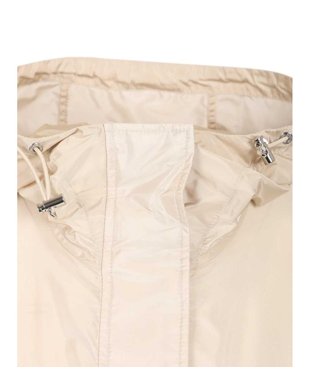 MONCLER Бежевая полиамидовая парка, фото 6