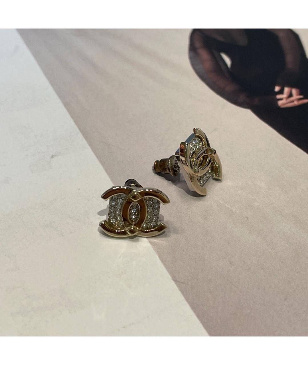 CHANEL Золотые серьги, фото 5