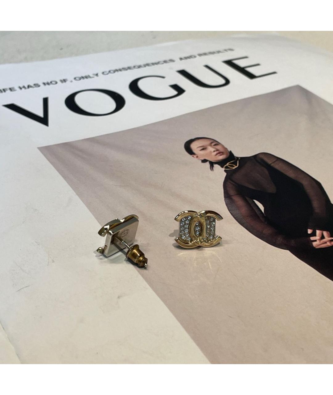 CHANEL Золотые серьги, фото 4