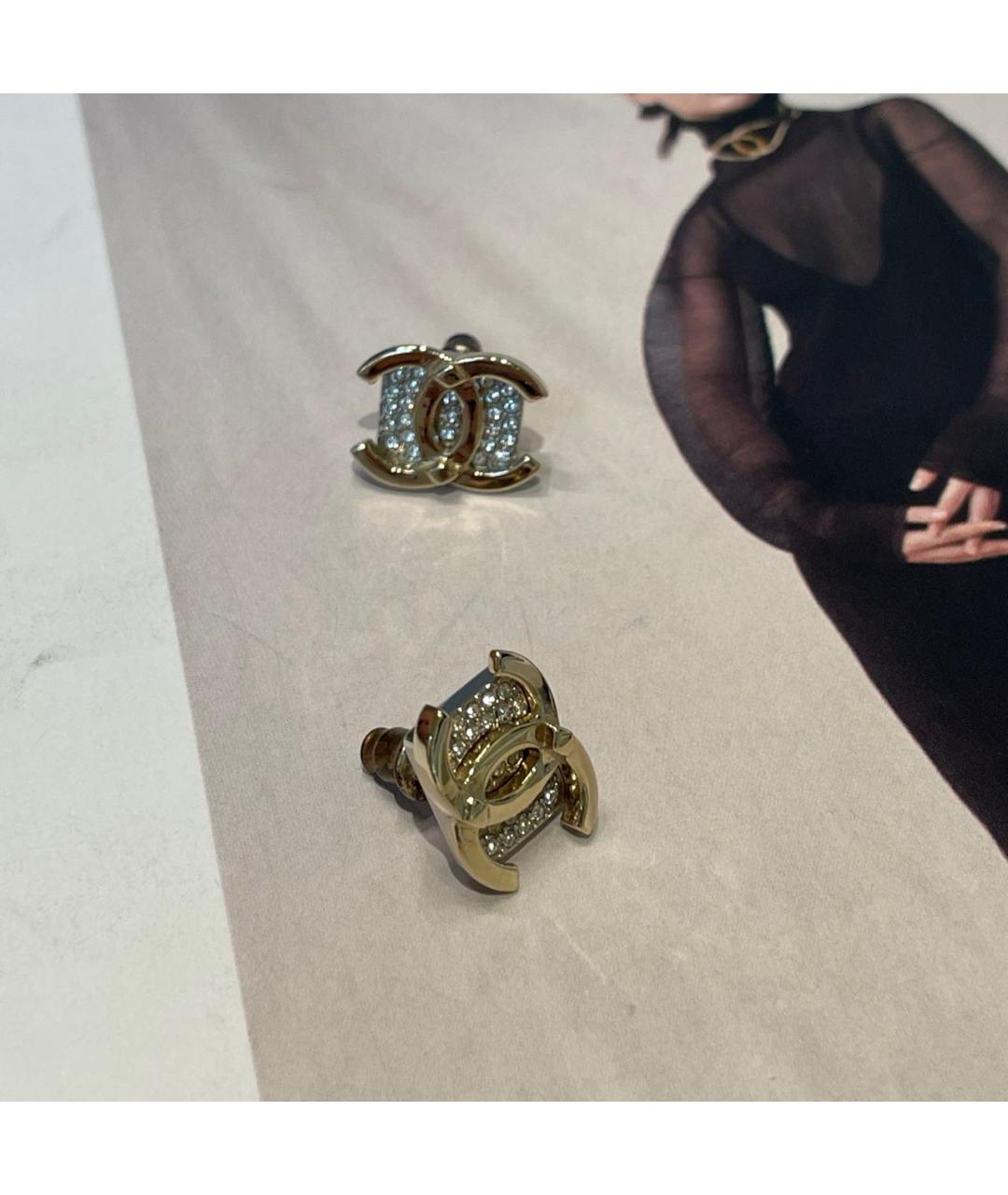 CHANEL Золотые серьги, фото 3