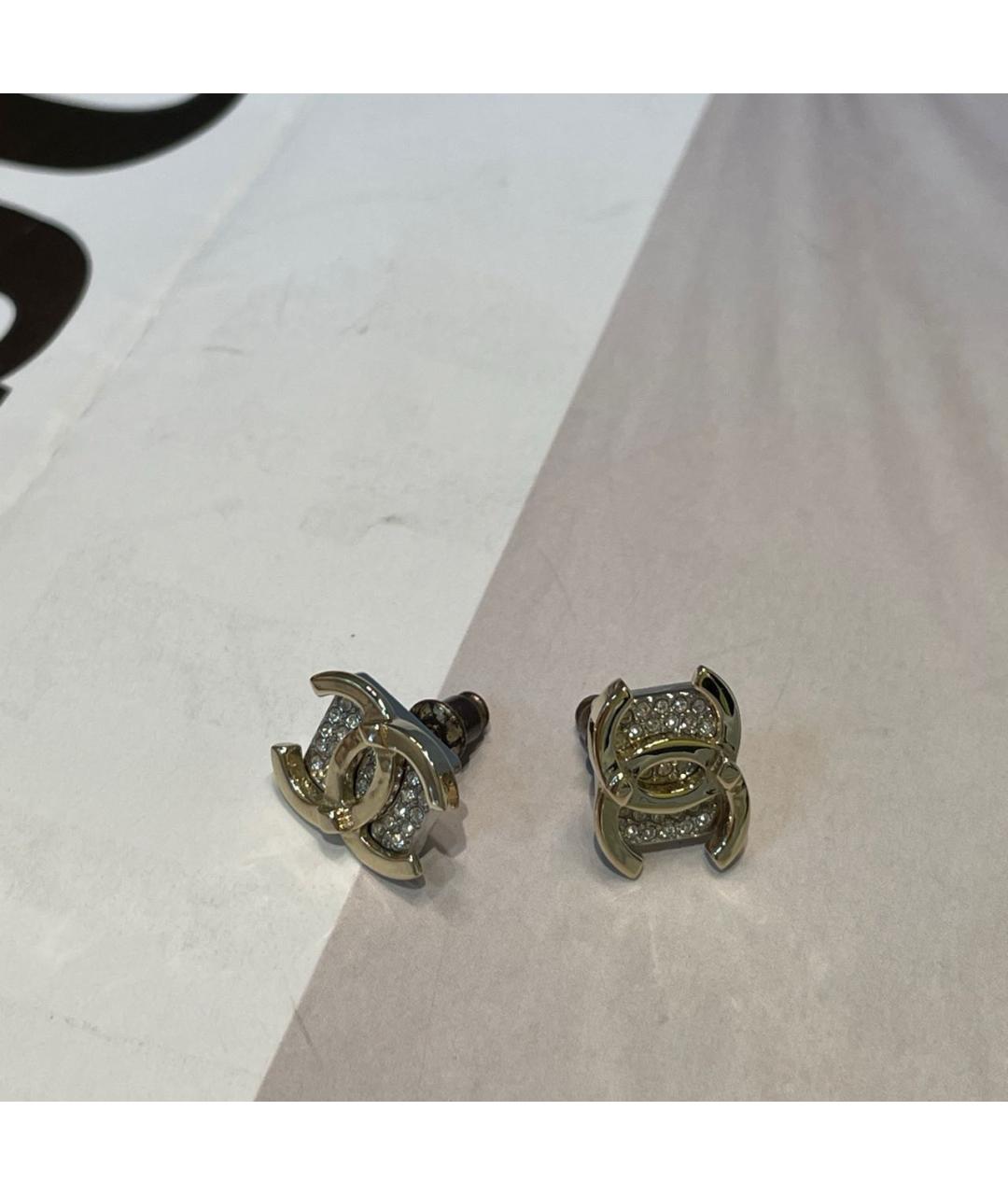 CHANEL Золотые серьги, фото 6