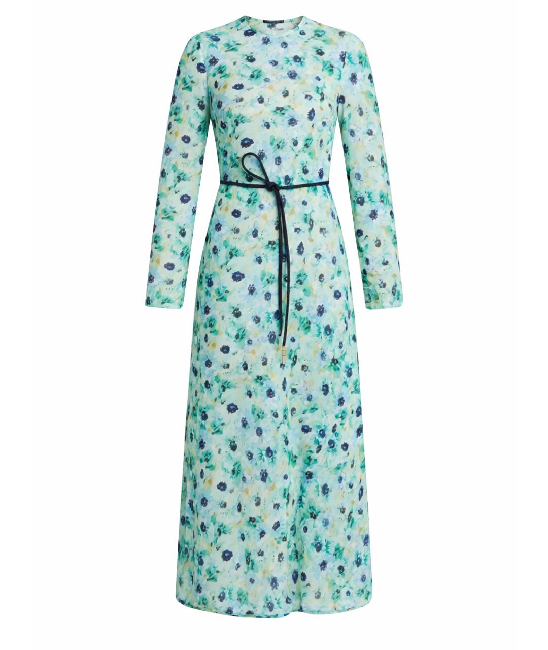 ZIMMERMANN Бирюзовое льняное повседневное платье, фото 1