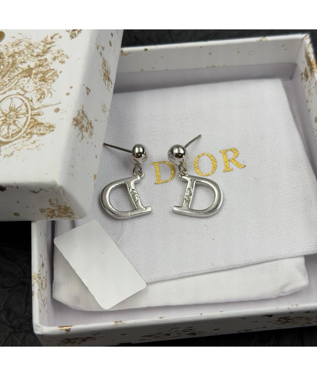 CHRISTIAN DIOR Серебряные серьги, фото 2