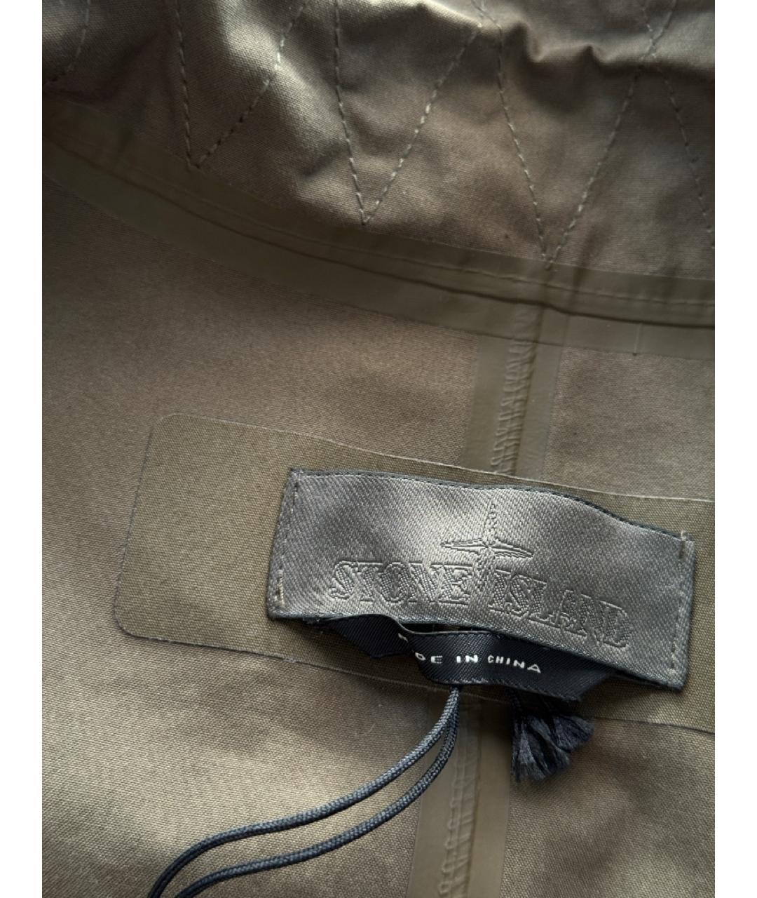 STONE ISLAND Зеленая хлопковая куртка, фото 5