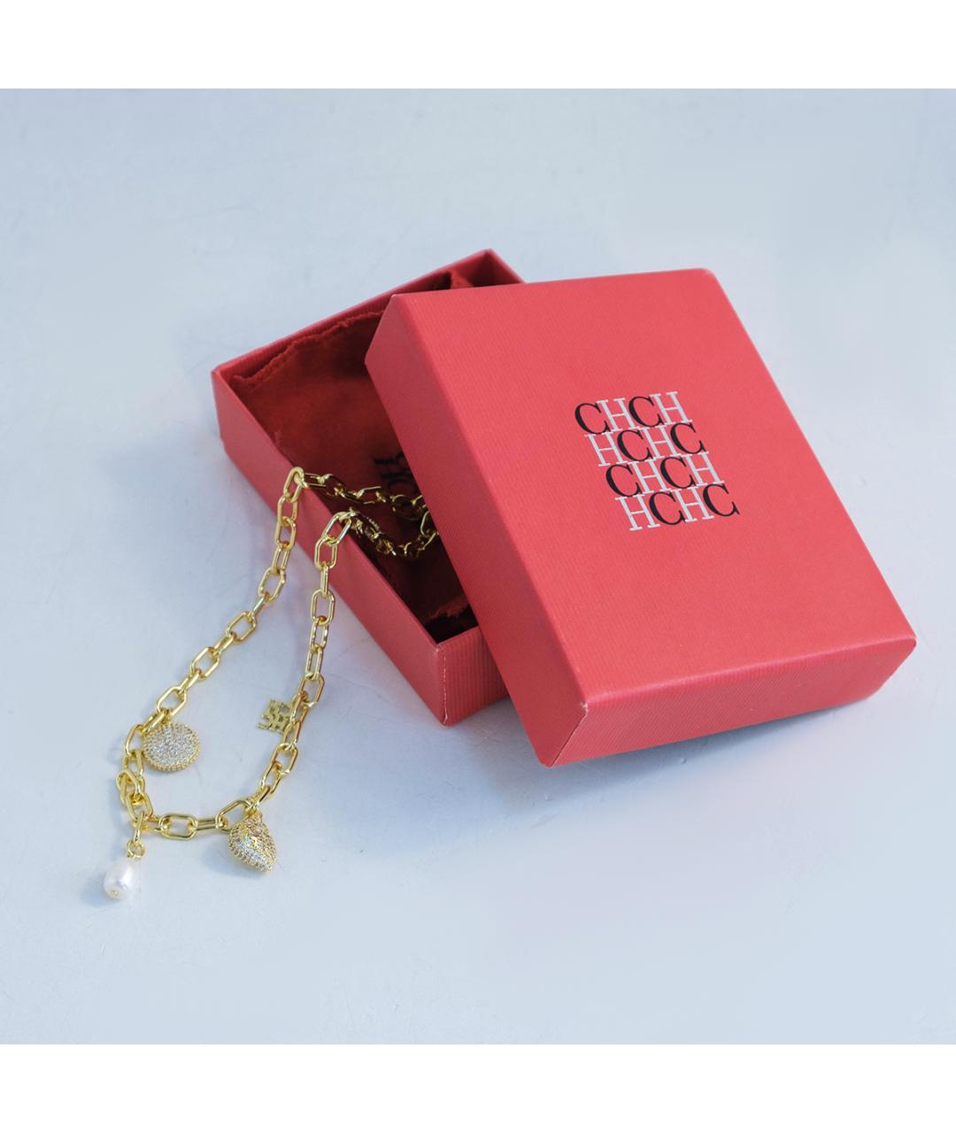 CAROLINA HERRERA Золотое металлическое колье, фото 5