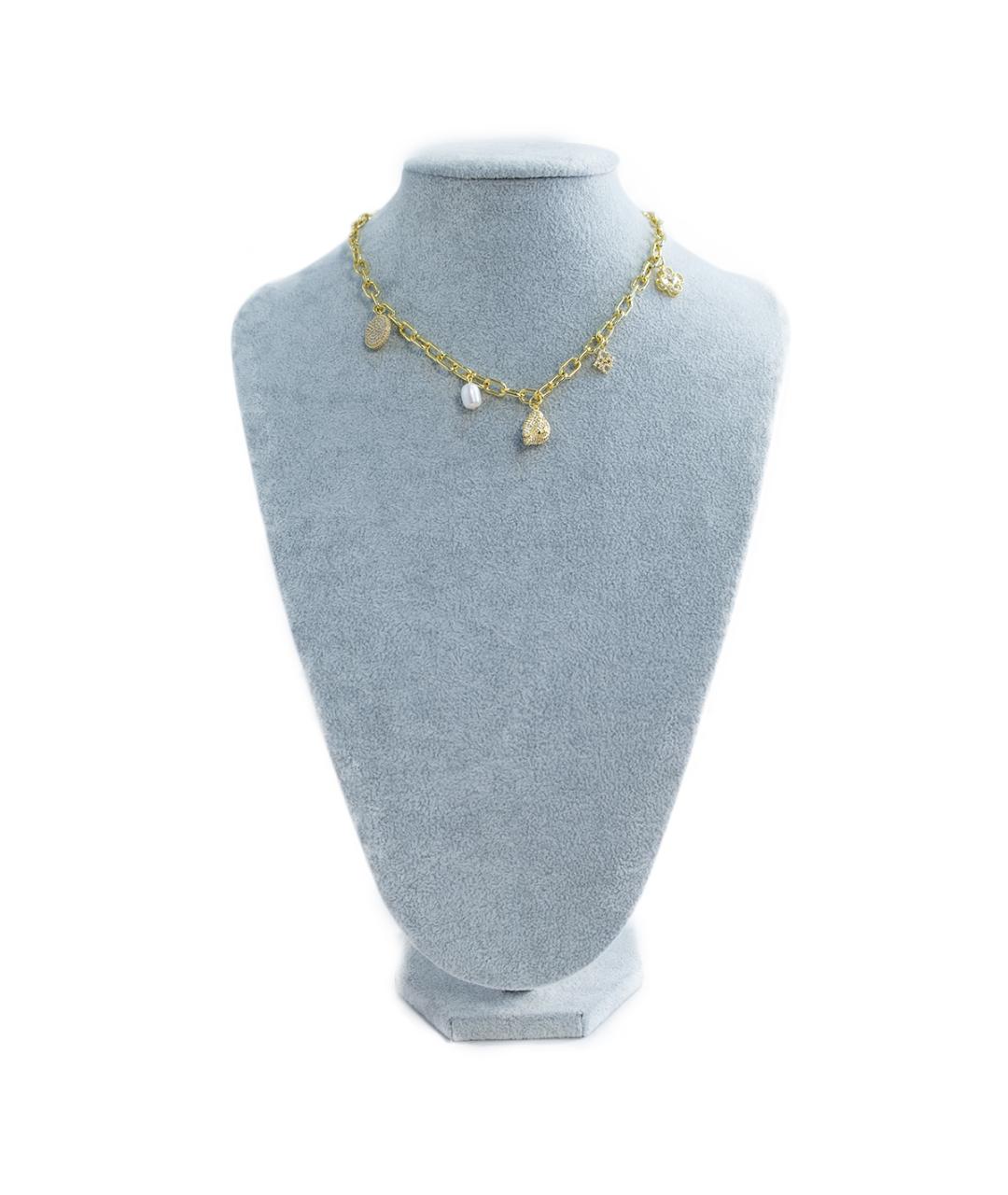 CAROLINA HERRERA Золотое металлическое колье, фото 2