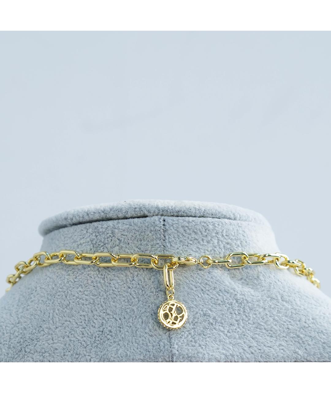 CAROLINA HERRERA Золотое металлическое колье, фото 3