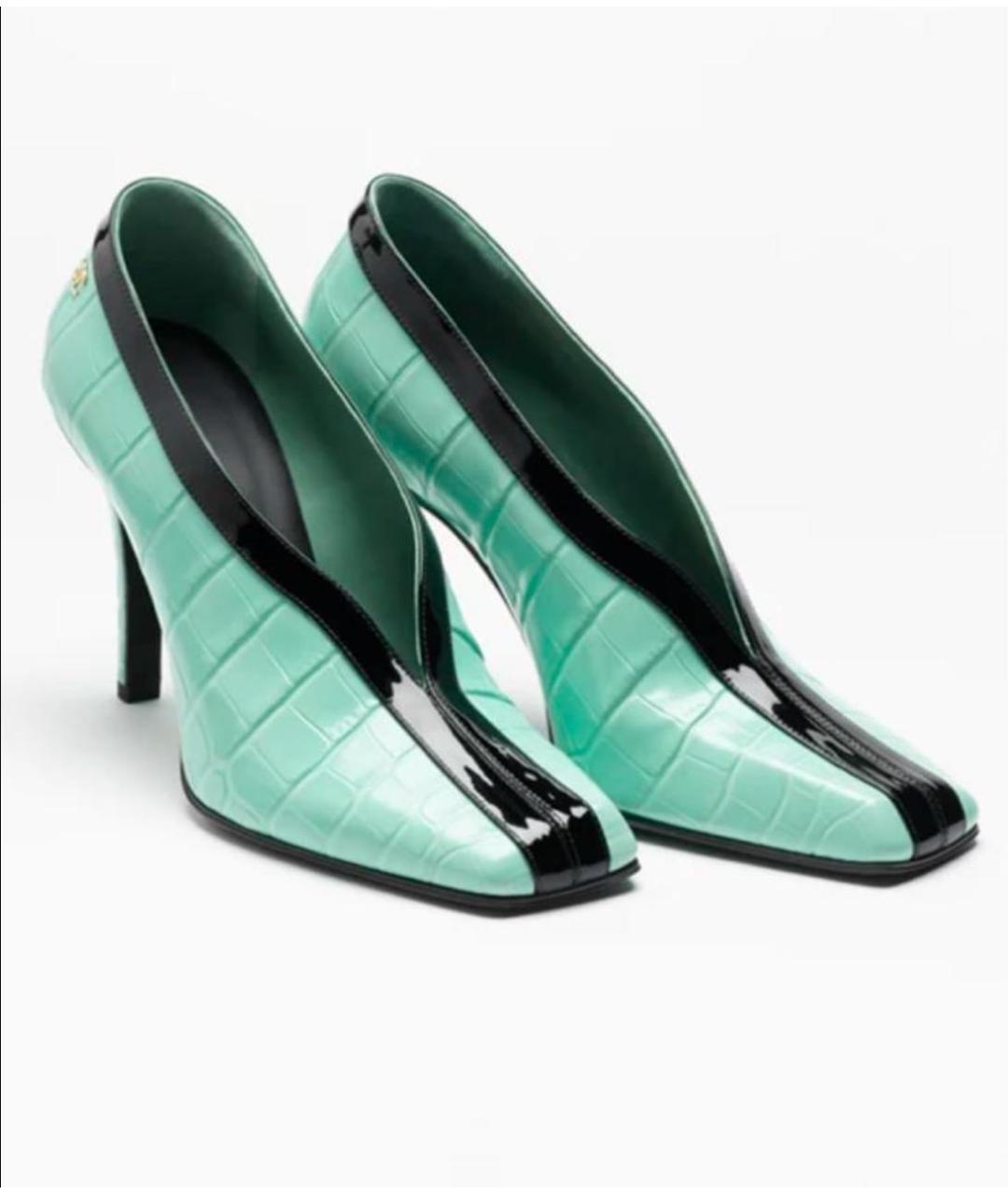 CHANEL Зеленые кожаные туфли, фото 7