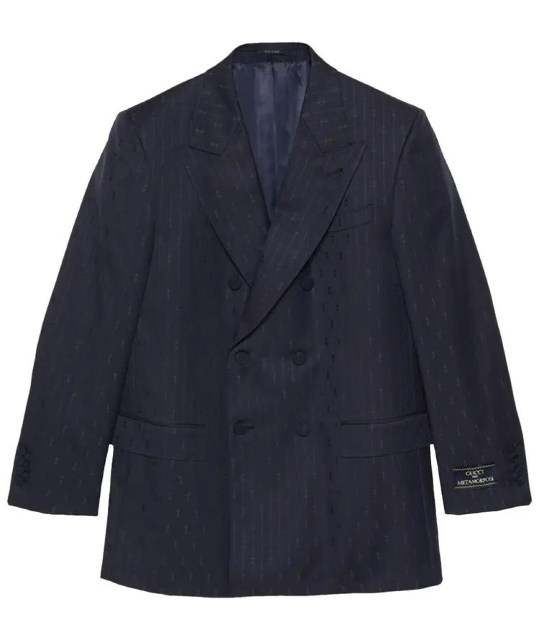 GUCCI Темно-синий костюм с брюками, фото 6