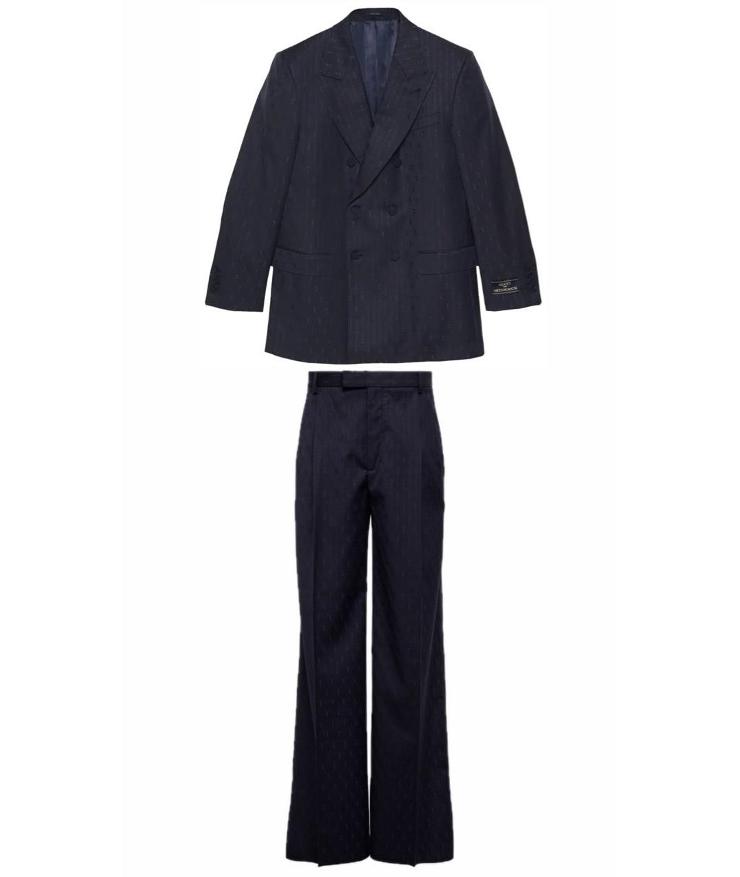 GUCCI Темно-синий костюм с брюками, фото 8