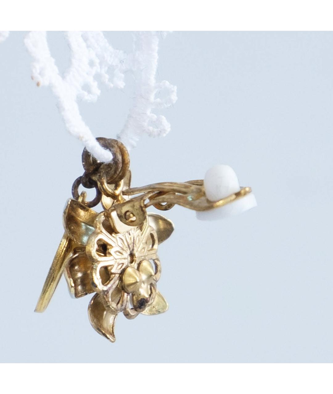 DOLCE&GABBANA Белые металлические серьги, фото 3