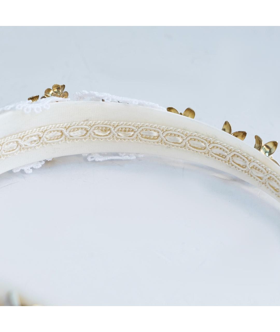 DOLCE&GABBANA Белый ободок, фото 3