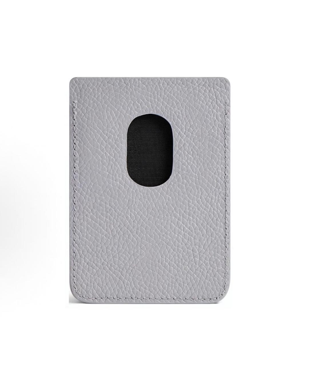 BALENCIAGA Серый кожаный кардхолдер, фото 2